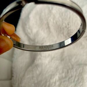 Authentic silver Hermes opal bracelet.